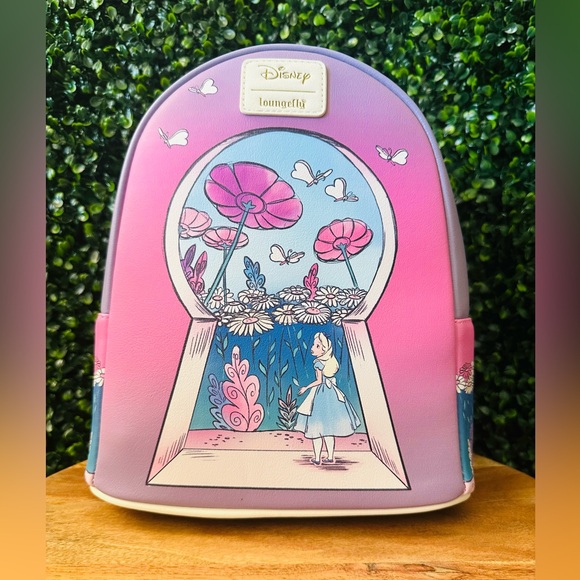 Loungefly Handbags - Loungefly Disney Alice in Wonderland Keyhole Mini Backpack
